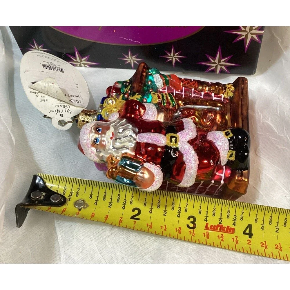 Christopher Radko Glass Christmas Ornament Heartfelt Gift Gem 2008 Poland NIB